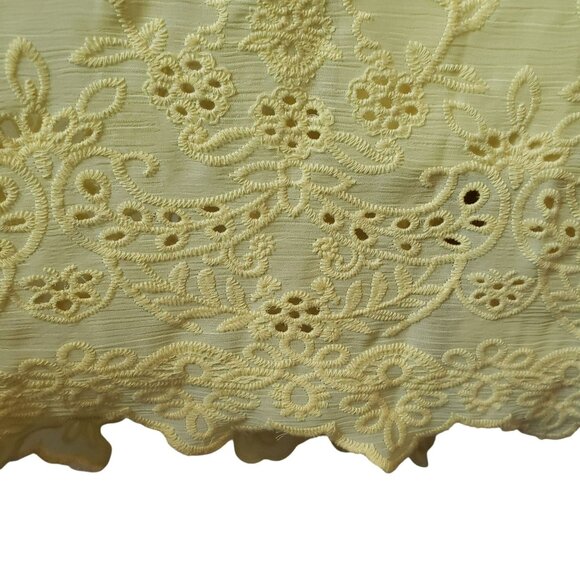 Alice + Olivia Yellow Eyelet Maxi Dress - Picture 13 of 16